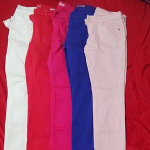 Old Navy Women's Skinny Jeans - White, Red, Pink, Blue